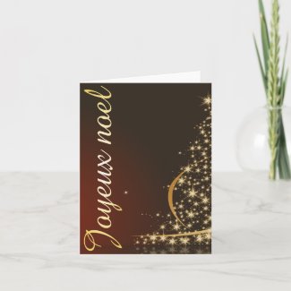 Golden Christmas motive with red background