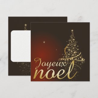 Motif de Noël rouge avec arbre de Noël doré