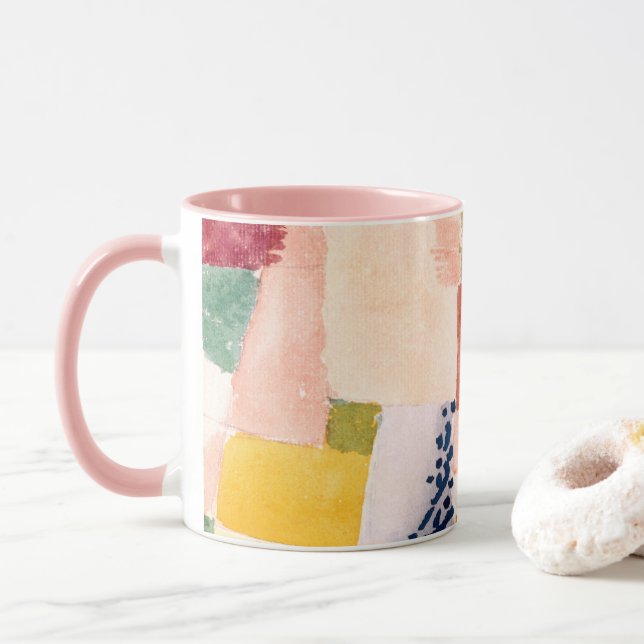 Motif from Hammamet (1914) painting  by Paul Klee Mug (With Donut)
