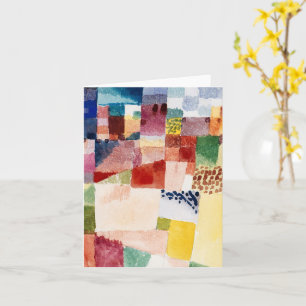 Motif from Hammamet by Paul Klee, Abstract Art Card