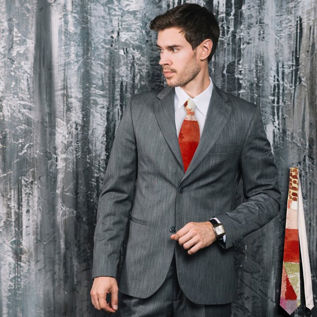 Motif from Hammamet by Paul Klee, Abstract Art Neck Tie (Creator Uploaded)