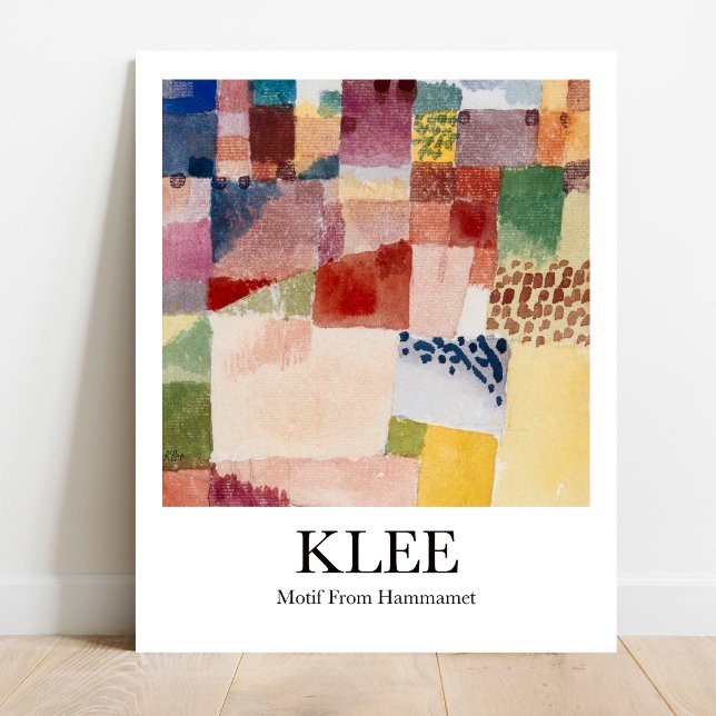 Motif from Hammamet by Paul Klee Poster (Klee's vibrant Tunisia. Own a Matisse-inspired masterpiece.)