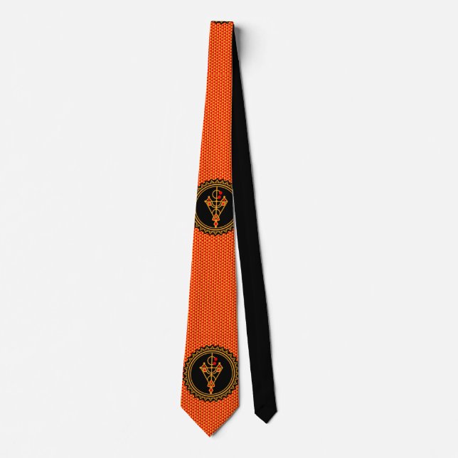 MOTIF KABYLE AMAZIGH SYMBOLE DES BERBERES NECK TIE (Front)