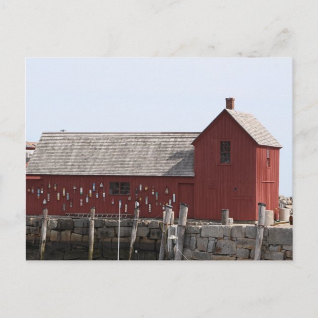 Motif Number 1 - Red Lobster Shack - Rockport, MA Postcard (Front)