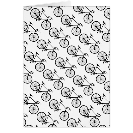 motif, patterns vélo cycle cards (Front)