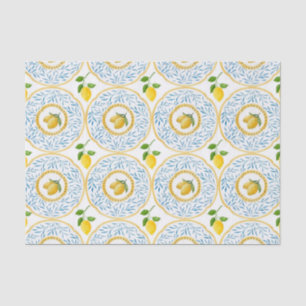 Motif Vintage Italian Lemons Decoupage Tissue Paper