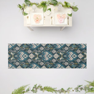 Motifs African boho paisley Floral Ikat pattern Outdoor Rug