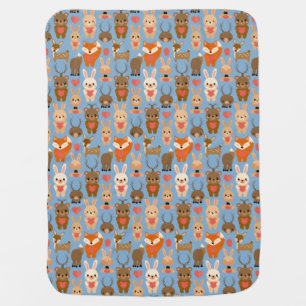 Motifs animal baby blanket