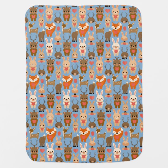 Motifs animal baby blanket (Front)