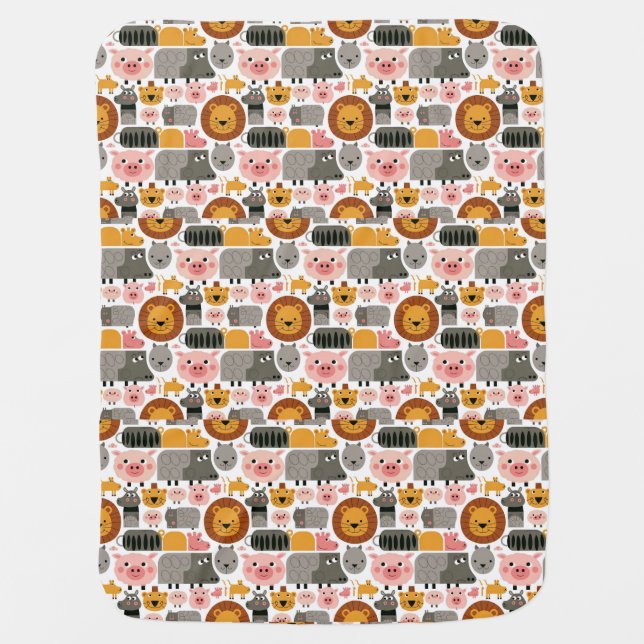Motifs cute  baby blanket (Front)