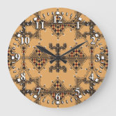 Horloge motifs kabyle large clock