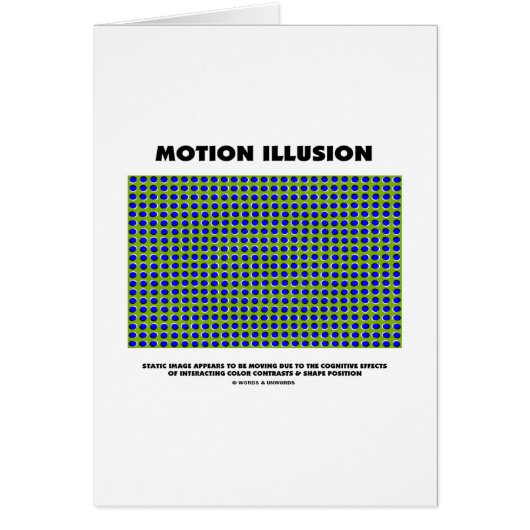 Motion Illusion (Optical Illusion) Cards (Front)