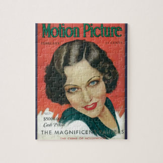 Motion Picture February 1931 Gloria Swanson cover Jigsaw Puzzle
