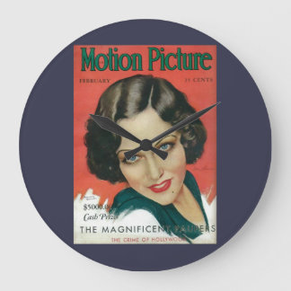 Motion Picture February 1931 Gloria Swanson cover Large Clock