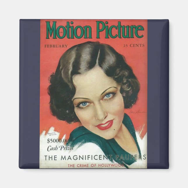 Motion Picture February 1931 Gloria Swanson cover Magnet (Front)