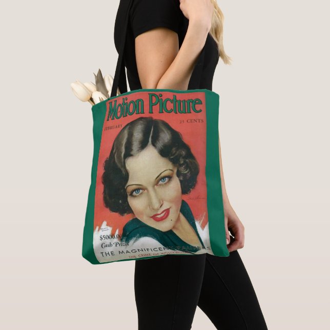 Motion Picture February 1931 Gloria Swanson cover Tote Bag (Close Up)