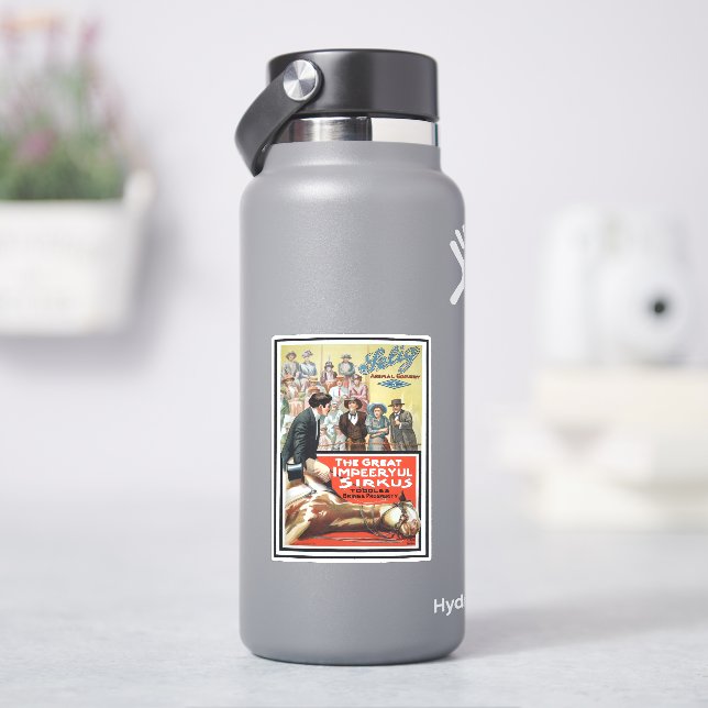 Motion Picture For The Great Impeeryul Sirkus Sticker (HydroFlask)