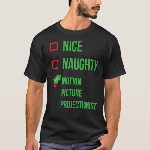 Motion Picture Projectionist Funny Pajama Christma T_Shirt