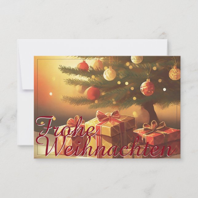 Motiv, mit Geschenken unterm Weihnachtsbaum 37016 (Front)