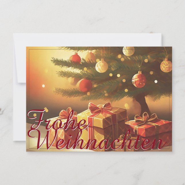 Motiv, mit Geschenken unterm Weihnachtsbaum 37016 (Front)