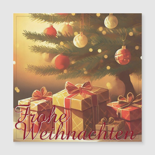 Motiv, mit Geschenken unterm Weihnachtsbaum 37016 (Front)