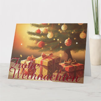 Motiv, mit Geschenken unterm Weihnachtsbaum 37016 Card
