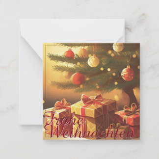 Motiv, mit Geschenken unterm Weihnachtsbaum 37016 Note Card