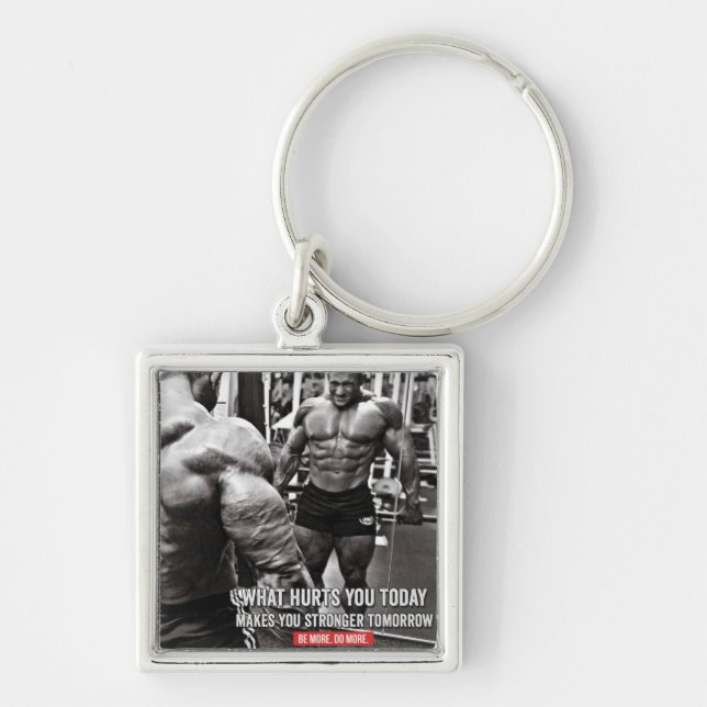 Motivaitonal Fitness Gym Keychain (Front)