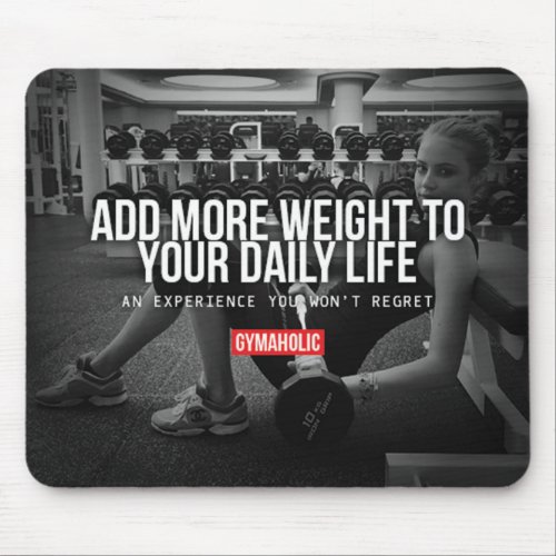 Motivaitonal Fitness Gym Mouse Pad