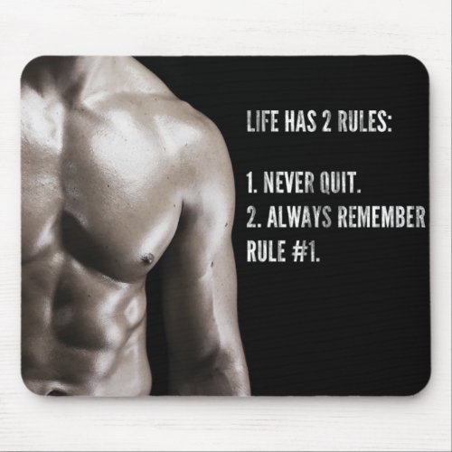 Motivaitonal Fitness Gym Mouse Pad