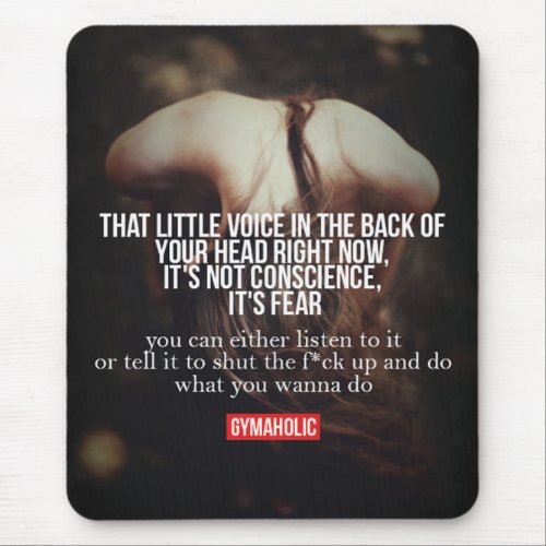 Motivaitonal Fitness Gym Mouse Pad