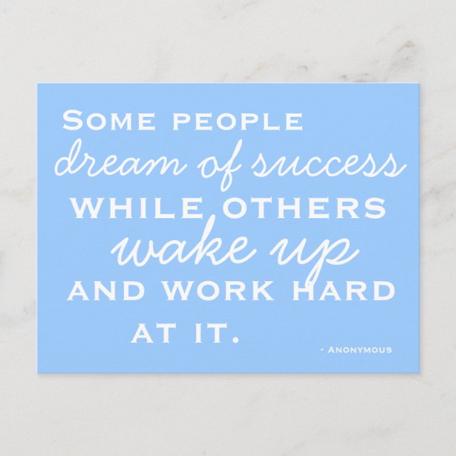 Motivated and Inspired Postcard (Front)