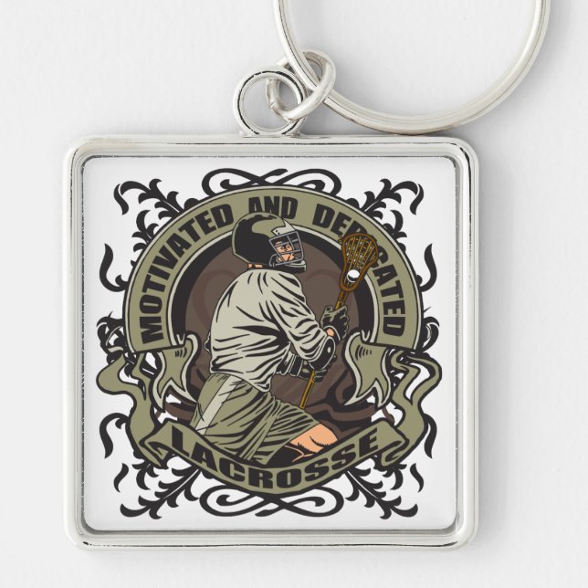 Motivated Lacrosse Keychain (Front)