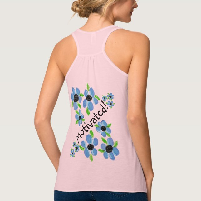Motivated Ladies Flowy T-shirt Tank Top (Back)