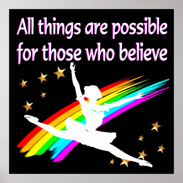 MOTIVATING ALL THINGS ARE POSSIBLE DANCER DESIGN POSTER (Front)