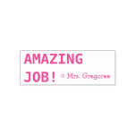 [ Thumbnail: Motivating "Amazing Job!" Marking Rubber Stamp ]