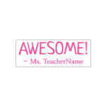 [ Thumbnail: Motivating "Awesome!" + Tutor Name Rubber Stamp ]