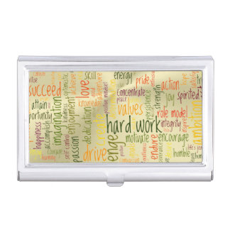 Motivating Confidence Booster Gives Positivity Business Card Holder