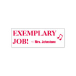[ Thumbnail: Motivating "Exemplary Job!" + Custom Teacher Name Self-Inking Stamp ]
