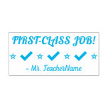 [ Thumbnail: Motivating "First-Class Job!" Tutor Rubber Stamp ]
