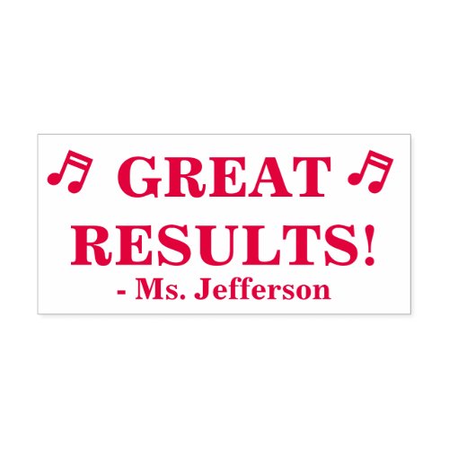 Motivating GREAT RESULTS Tutor Rubber Stamp