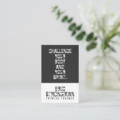 Motivating quote text cover business card (Standing Front)