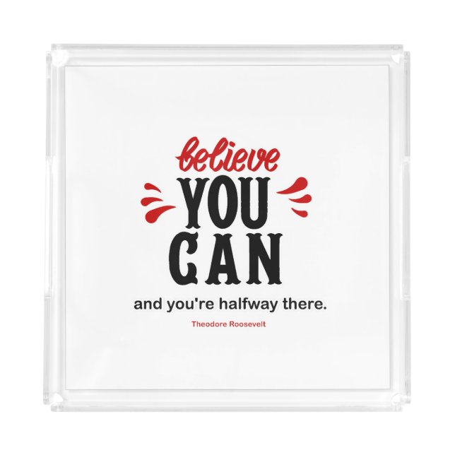 Motivation Acrylic Tray (Front)