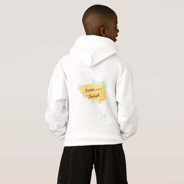 Motivation and positive vibes hoodie (Back Full)