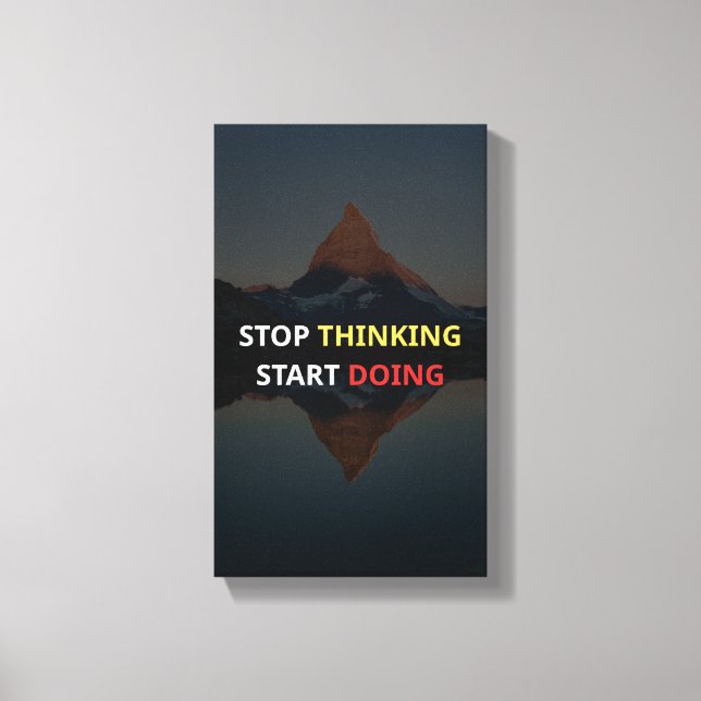 motivation canvas print (Front)