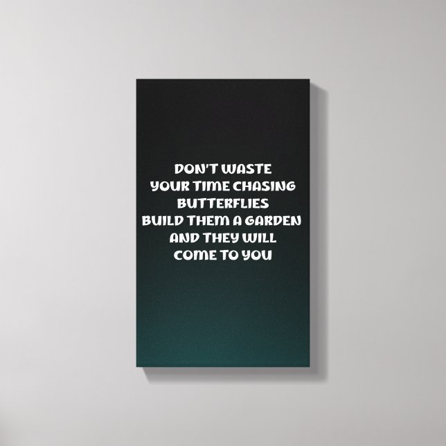 motivation  canvas print (Front)