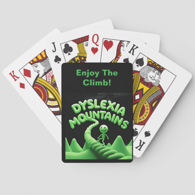 Motivation for those with Dyslexia Poker Cards (Back)
