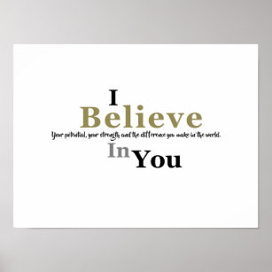 Motivation: I Believe In You Poster