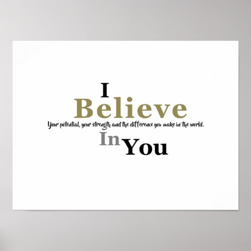 Motivation I Believe In You Poster
