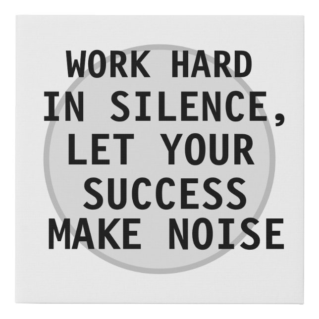 MOTIVATION INSPIRATION FAUX CANVAS PRINT (Front)